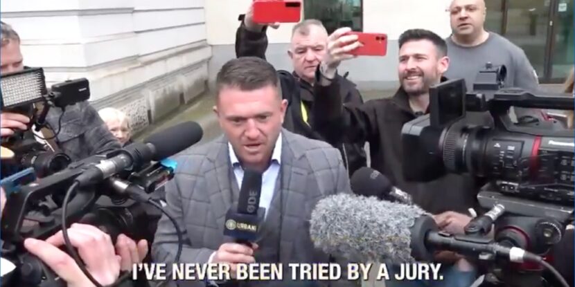 Tommy Robinson Schools Journalist