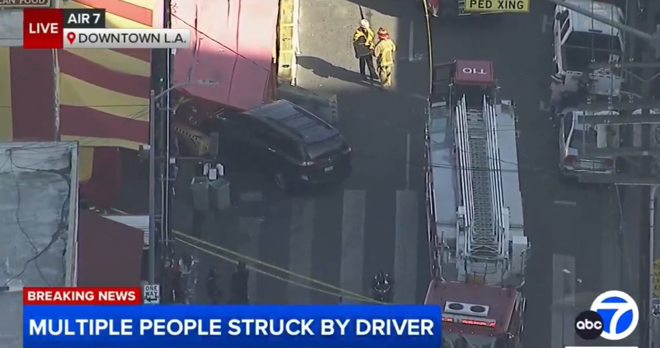 Minivan Plows into Los Angeles Crowd, Multiple Injuries Including Children.
