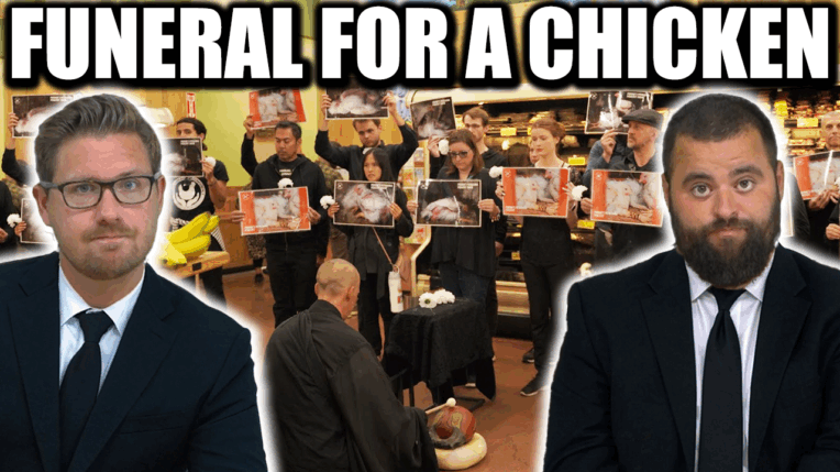 Fleccas Talks Podcast Ep 279: Funeral for Chicken Tenders by Animal Activists