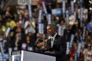 President Barack Obama addresses the 2016 Democratic National Convention (Photo credit: Disney | ABC Television Group via Flickr, CC BY-ND 2.0)