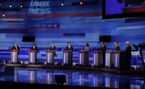 Iowa GOP/Fox News Debate, August 11, 2011 (photo credit: IowaPolitics.com via Flickr, CC BY-SA 2.0)