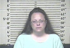 Booking photo of Rowan County clerk Kim Davis