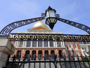 Massachusetts State House entrance in Boston, Mass. (photo credit: Matt Kieffer via Flickr, CC BY-SA 2.0)