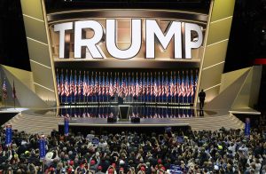 Donald Trump speaks at the 2016 Republican National Convention (photo credit: Disney | ABC Television Group via Flickr, CC BY-ND 2.0)