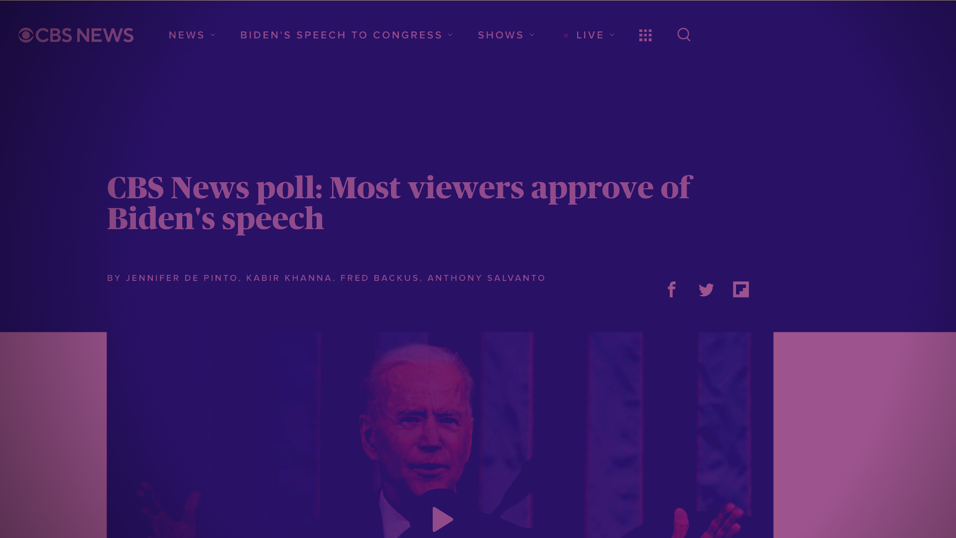 Biden Speech Approval